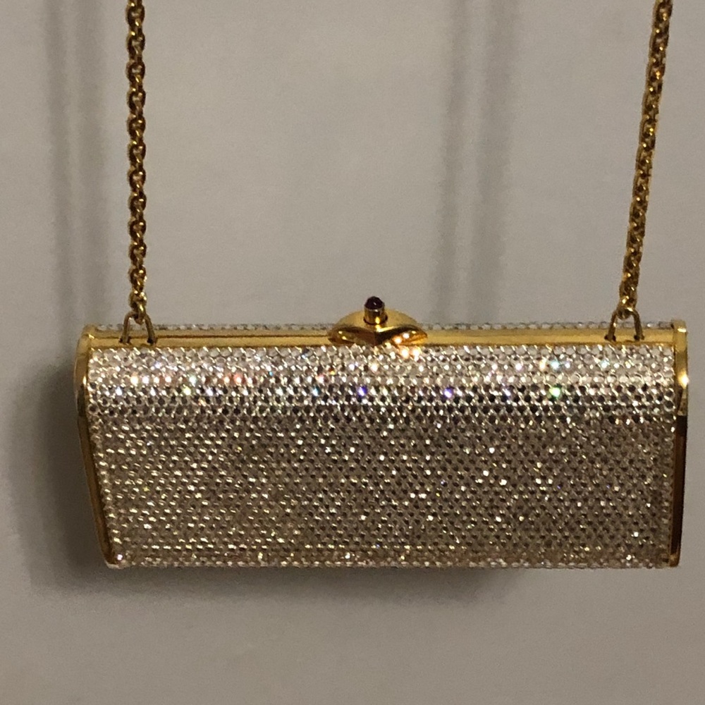 Authentic Judith Leiber Swarovski night clutch!